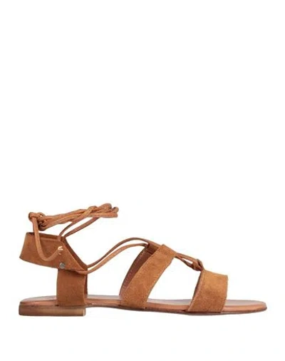 Ovyè Ovyé Woman Sandals Tan Size 7 Leather