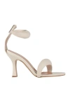 Ovyè Ovyé Woman Sandals White Size 8 Leather In White