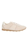 Ovyè Ovyé Woman Sneakers Beige Size 8 Leather In Metallic