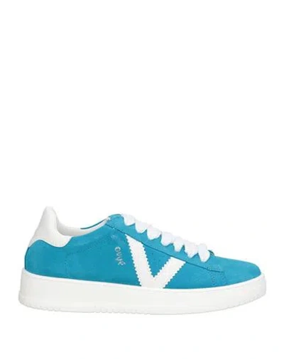 Ovyè Ovyé Woman Sneakers Turquoise Size 8 Leather In Multi