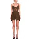 Ow Cassandra Mini Dress In Brn