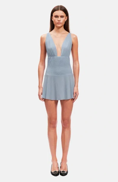 Ow Collection Alba Mini Dress In Blue
