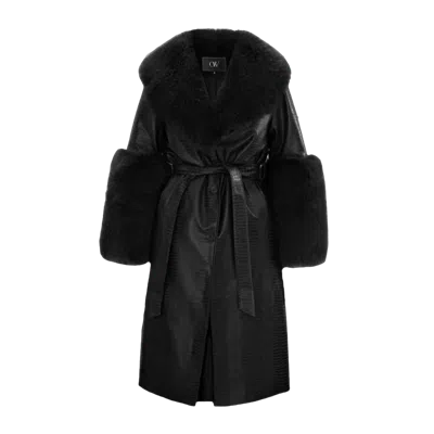 Ow Collection Astrid Coat In Black