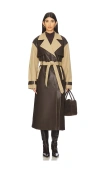 Ow Collection Betty Coat In Brown