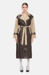 Ow Collection Betty Coat In Brown