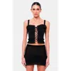 Ow Collection Women's Claire Mesh Top - Black In Black