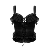 Ow Collection Women's Claire Mesh Top - Black