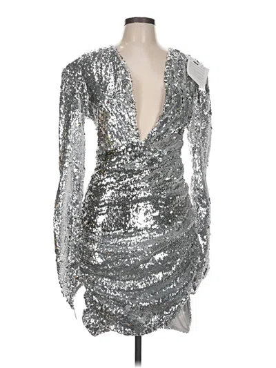 Ow Collection Cocktail Dress In Gray