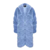 Ow Collection Women's Copenhagen Faux Fur Coat - Blue