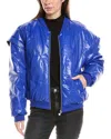 Ow Collection Croc Bomber Jacket In Blue