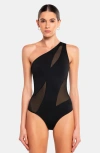 Ow Collection Curve Bodysuit In Black