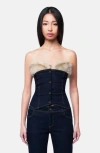 Ow Collection Desi Corset Top In Multi