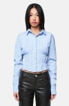 Ow Collection Eliza Shirt In Blue