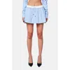 Ow Collection Ella Mini Skirt In Blue