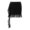 Ow Collection Women's Harper Asymmetric Mini Skirt - Black