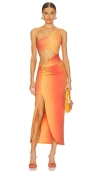 Ow Collection Isabel Dress In Gradient Print