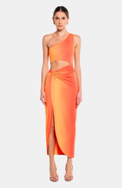 Ow Collection Isabel Dress In Orange