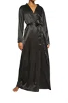 Ow Collection Katrina Kimono Duster Robe In Black In Black