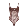 Ow Collection Women's Layce Lace Bodysuit - Brown