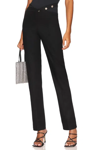 Ow Collection Manon Pant In Black Caviar