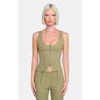 Ow Collection Women's Maple Corset Top - Olive Green In Green