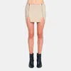 Ow Collection Women's Neutrals Marley Mini Skirt - Sand