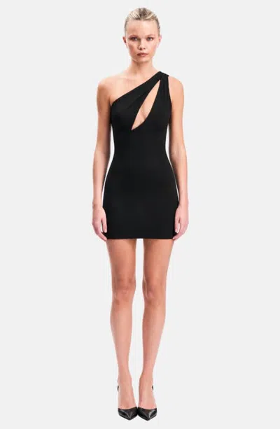 Ow Collection Nadine Mini Dress In Black