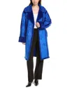 Ow Collection New York Coat In Blue