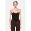 Ow Collection Reese Corset Top In Black