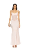Ow Collection Serenity Maxi Dress In 淡粉色