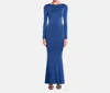 Ow Collection Sierra Covered Maxi Dress In Elemental Blue In Blue