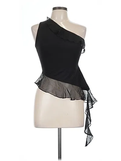 Pre-owned Ow Collection Sleeveless Blouse In Black