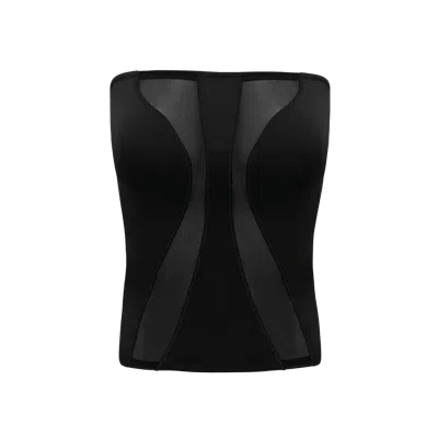 Ow Collection Swirl Tube Top In Black