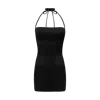 Ow Collection Women's Sandy Chiffon Tie Top - Black