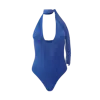Ow Collection Women's Tie Neck Bodysuit - Blue