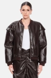 Ow Collection Valentina Jacket In Brown