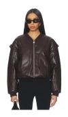 Ow Collection Valentina Jacket In Brown