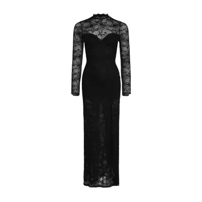 Ow Collection Women's Adelle Black Lace Maxi Dress