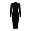 Ow Collection Women's Becca Open Back Midi Dress - Black In Black