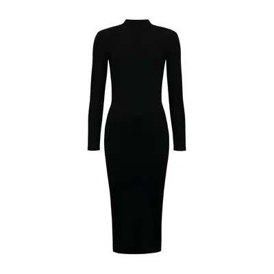Ow Collection Women's Becca Open Back Midi Dress - Black