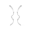 Ow Collection Women's Big Swirl Studs - Silver