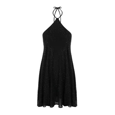 Ow Collection Women's Black Andie Rhinestone Dress