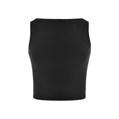 Ow Collection Women's Black Eris Crop Top In Purple