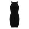 Ow Collection Crystal Mini Dress In Black