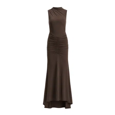 Ow Collection Women's Elina Brown Bodycon Maxi Dress