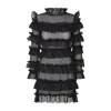 Ow Collection Women's Grace Ruffle Dress - Black In Black