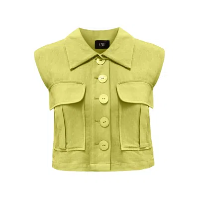 Ow Collection Women's Mira Boxy Vest - Green