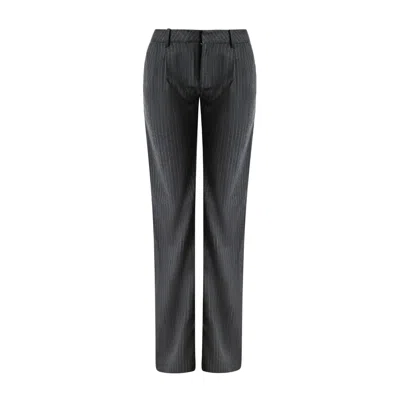 Ow Collection Women's Grey Lani Suit Pants In Black