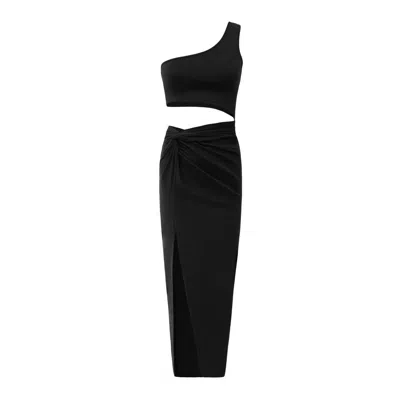 Ow Collection Isabella Dress In Black
