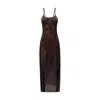 Ow Collection Women's Laney Maxi Slip Dress - Brown In Brown